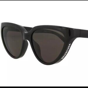 Balenciaga Cat Eye Sunglasses Black/Black/Grey (BB0149S-30011214-001)